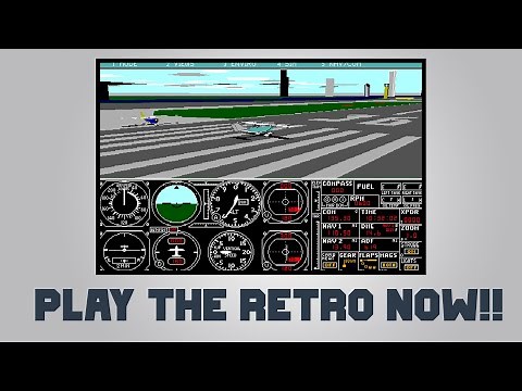 Play the Microsoft Flight Simulator on your Web Browser 🌐 Retro Gaming🕹