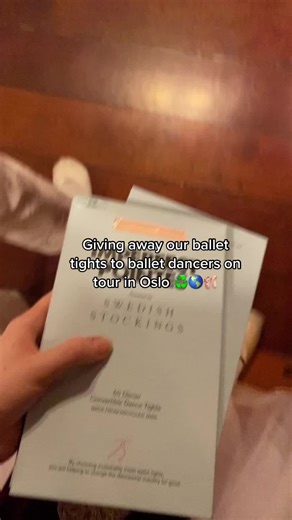 We gave away a pair of out FAMOUS sustainable ballet tights to dancers on tour in Oslo! Who wouldn’t be excited to win a pair of thes best ballet tights? #GenshinImpact34 #balletcoreaesthetic #balletcore #ballet #sustainabledancewear #balletdancer #balletclass #auditionseason #ballettiktok #imperfectpointes #ballet