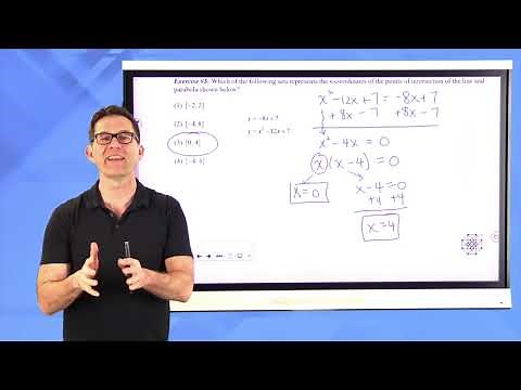 N-Gen Math Algebra I.Unit 8.Lesson 11.Solving Linear-Quadratic Systems