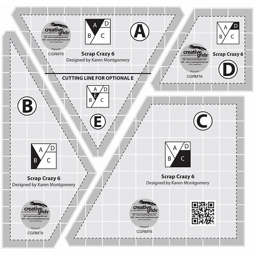 Scrap Crazy 6 Templates, Creative Grids