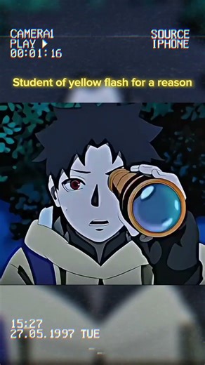 student of yellow flash for a reason ￼#naruto #kakashi #anime