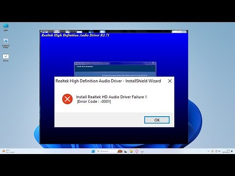 Error al instalar el controlador Realtek HD Audio [Código de error: -0001]