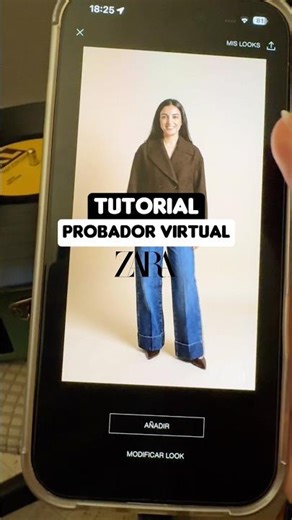 tutorial de cómo usar el probador virtual de zara! 🫠😍📱👗 #zara #app #probador #avatar #moda