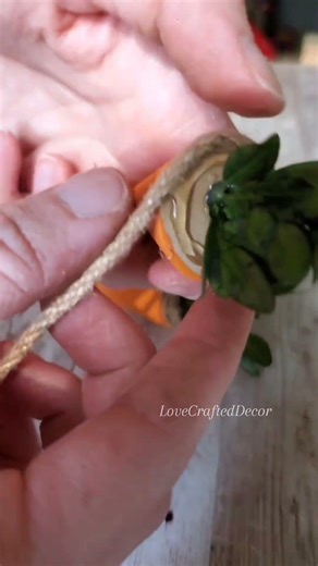 Making mini carrots using wooden cones! #springcrafts #springdiy