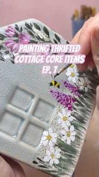 Ep. 7 Painting Thrifted Cottage Core Items! | CAMILLA CREATIONS #camillacreations #thrift #diy
