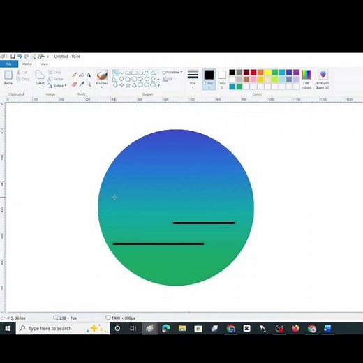 MS Paint Drawing Tutorial | Easy Beautiful Drawing for Beginners//Computer Drawing in MS Paint