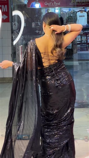 Black Sequence Saree: Elegance in Every Twist