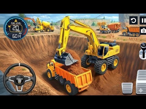 👷City Road Construction Simulator 3D 🚧 | Heavy Excavator & Truck (Android Gameplay) 