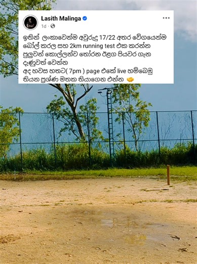 ඔයාලගෙ වාරෙ එනකම් pactis කරන්න❤️🏏🫶 #lasithmalinga #singerpacehunt #srilanka #srilankacricket #fastbowler