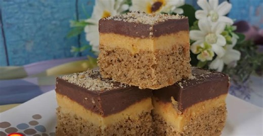 Posni kolač sa orasima i čokoladom: Dva kremasta fila daju mu poseban ukus