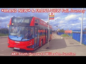 *BRAND NEW* & FRONT-VIEW | London Bus Route 487 - (VMS2816) LF73DVW: South Harrow to Willesden Jctn