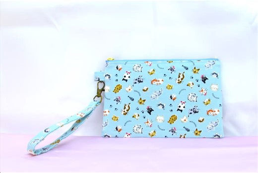 【chieko043】18厘米拉链扁平包--0181