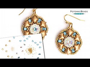 Perfect Snowflake Earrings - DIY Jewelry Making Tutorial by PotomacBeads