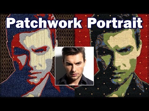 Photoshop tutorial: How to create a fabric patchwork portrait of a face from a photo