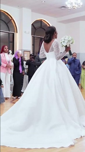 Bride's Emotional Dance With Bouquet at Wedding #shorts