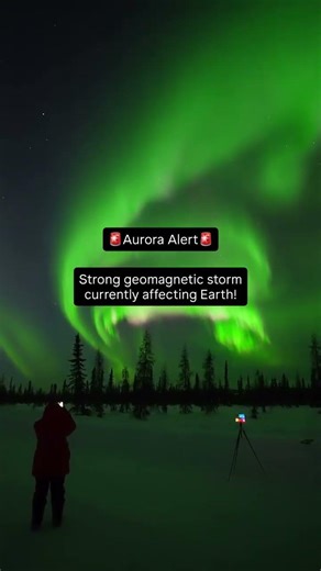 A solar storm is happening now! Views of the aurora may be very strong tonight! #geomagneticstorm