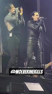 Marilyn Manson joins Falling In Reverse onstage for God Is A Weapon performance at Knotfest Mexico 2025: https://www.tiktok.com/t/ZTrHLmb23/ Follow @wolverinekills on FB / IG / SC & @wolverinekills1 on TikTok #fallinginreverse #marilynmanson #concert #singer #heavymetal #numetal #gothmetal #ronnieradke #hardrock #vocals #duo #livemusic #collab | WOLVERINEKILLS
