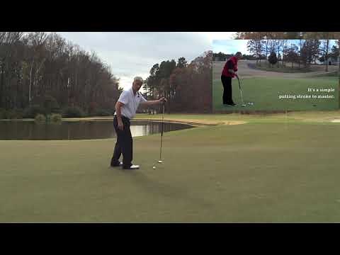 How to putt side saddle.