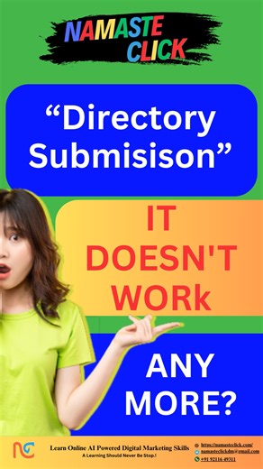 Namaste Click on Instagram: "@namaste.click Directory Submission in 2026 | Backlinks Off Page SEO | #offpageseo #backlinks #ai #explore Directory Submission in 2026 | Latest SEO Techniques for Websites Learn Directory Submission in 2026, off-page SEO, and ethical backlink strategies to grow website rankings, authority, and organic traffic. Welcome to our channel dedicated to Directory Submission in 2026 and modern Off-Page SEO strategies. We share practical tutorials on high-quality directory su