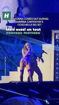 With Madonna as a surprise guest, Sabrina Carpenter delighted the Coachella audience.