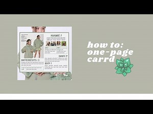 simple but pretty; one page carrd phone tutorial