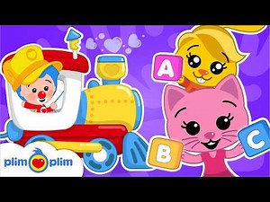 🚂 ABC Train Song & Wheels on the Bus Extended 🎶 | Learning Kids Songs & Nursery Rhymes | Plim Plim