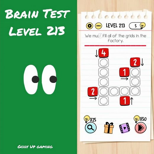 BRAIN TEST LEVEL 213 ANSWER