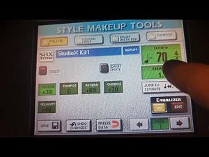 Roland G-70 Arranger workstation style edit work settings