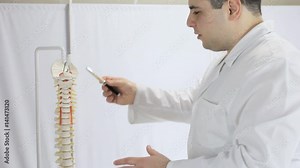 Doctor talks about the details of the layout of the human spine