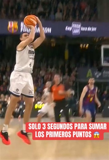 😱 ¡Solo 3 segundos desde el salto inicial y ÁLEX REYES ya ha sumado sus primeros puntos! #LigaEndesa #acb #basketball #tiktokdeportes