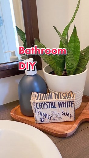 Affordable DIY Soap Container Using Spray Paint