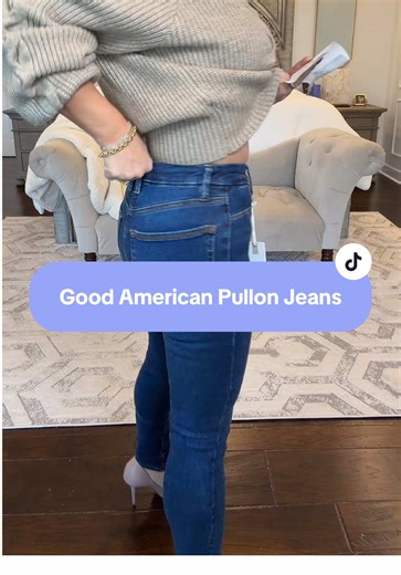 Good American Pull-On Jeans with Tummy Control