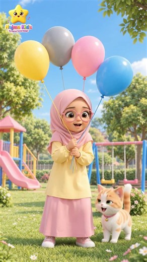 Balonku Ada Lima 🎈🌈 | Lagu Anak Indonesia | Belajar Warna Sambil Bernyanyi #laguanak #nurseryrhymes