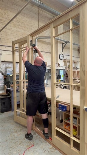 A look inside the Timbawood factory, where this large French door set is being carefu...