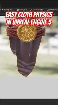 Easy Cloth Physics in Unreal Engine 5 #ue5 #unrealengine5 #ue5tutorial #unrealdev #gamedevelopment