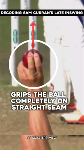 How Sam Curran bowls inswing?