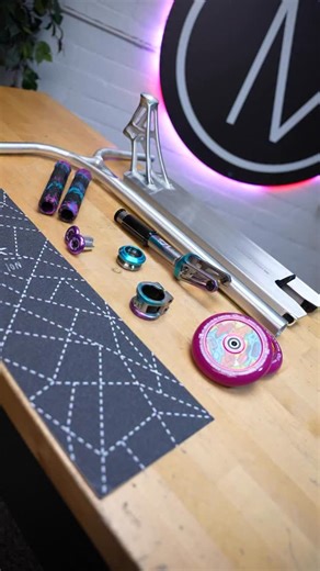 36K views · 2K reactions | So much creativity in one custom build! @austinspencerr built up this awesome scooter featuring the brand new @kota X @rootindustries wheels and signature @iannnmcdonald grip tape by TVPS! #tvps #scootering #thevaultproscooters #scooter #custombuild #asmr | The Vault Pro Scooters | Facebook