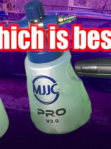 Foam Cannon Comparison: V-Tuf, Karcher & MJJC Pro with Tuf Wash foam In this video, I take you through a full car wash and shine using Tuf Wash Super Shine Wax Finish. I test three different foam cannons to see how they perform: first, I start with the V-Tuf foam cannon, which creates a thick, even layer of foam. Then, I switch to the Karcher foam cannon for a slightly different spray pattern, and finally, I finish with the MJJC Pro cannon, giving a professional-grade coverage. Watch as I walk t