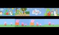 Mix of 8 videos from youtube : peppa pig in 4 languages vs pablo in 4 languages 3rd one