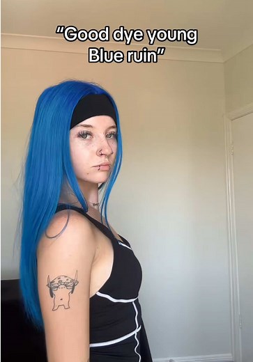Naturally blue 💙 @YEETFEET 💙 #bluehair #gooddyeyoung | Blue Hair