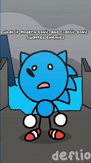What if Modern Sonic and Classic Sonic swapped enemies (Sonic Animation)