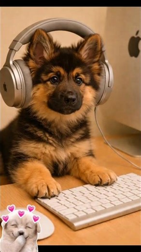 This music-obsessed puppy🎧🐾😂