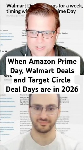🎆📆 When Amazon Prime Day, Walmart Deals and Target Circle Week Will Be in 2026