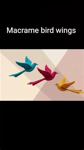 macrame easy new design bird/macrame bird/#macrame/#shorts/#short/#yt/#ytshorts