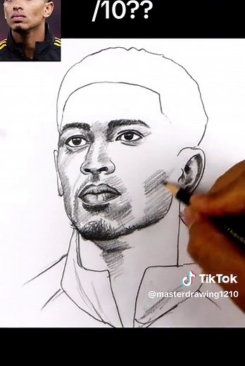 Step by Step Drawing Tutorial of Jude Bellingham