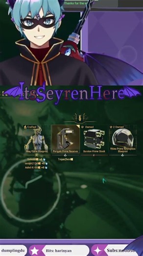 The HARDEST Way to pick a Prime part #Warframe #gaming #twitch