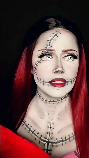 “Sally” Nightmare Before Christmas Makeup Tutorial! #halloween2025