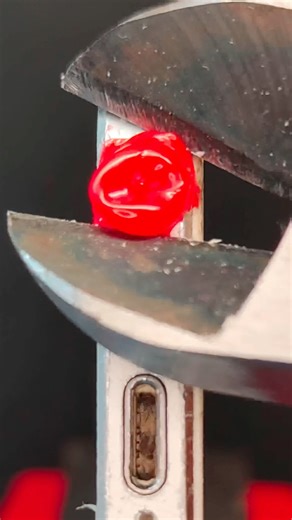 Cleaning iphone audio jack with hot Glue, right tools in bio… #asmr #satisfying #cleaning