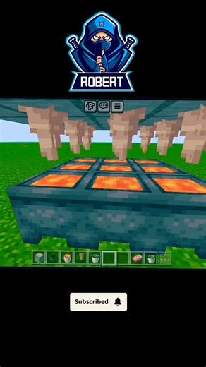 easy and simple lava farm tutorial | #minecraft #shortvideo #gaming #shortsfeed #shortsminecraft