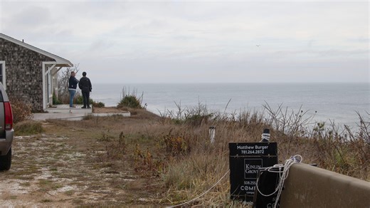 Erosion rapidly bringing Eastham house to cliff edge. 'Dream has turned into a nightmare'